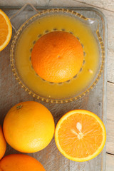 making fresh orange juice