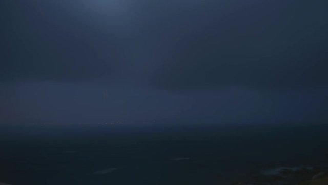 Storm at the shores of South Africa - Time Lapse