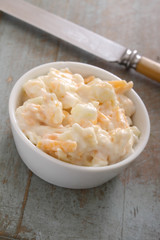 sandwich filling in dish