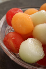 prepared melon fruit