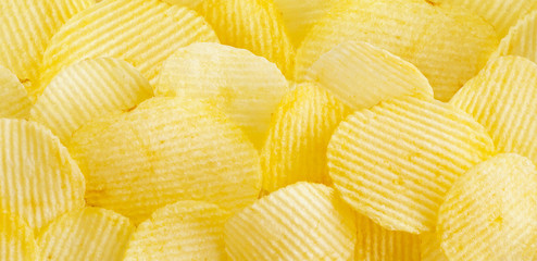 crispy potato chips snack texture background