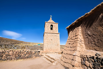 Church in the San Pedro de Atacama, Atacama desert, Chile