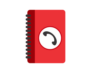 red phone book image vector icon logo symbol