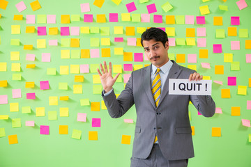 Businessman with many business priorities