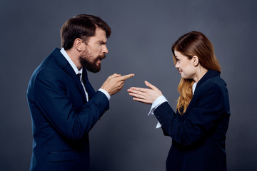 business colleagues talk emotions