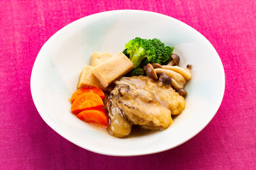 凍り豆腐と揚げ牡蠣のうま煮