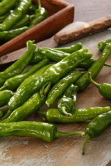 fresh green chillies