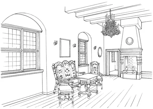 漫画風ペン画イラスト 西洋風 城 Stock Illustration Adobe Stock