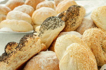 fresh baked bread selection