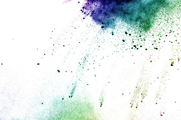 Powder explosion as background