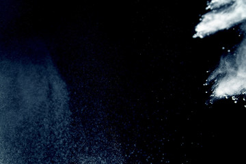 Powder explosion as background