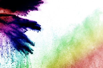 Powder explosion as background