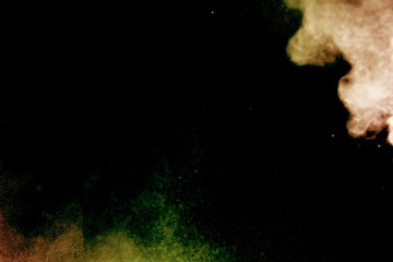 Fototapeta na wymiar Powder explosion as background