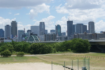 大阪　梅田　北岸よりの景色