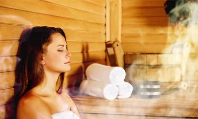Foto op Canvas Young woman relaxing in spa © BillionPhotos.com