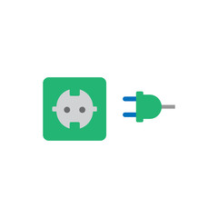 Plugs Electricity Logo Icon Design