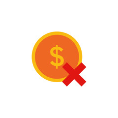Delete Finance Logo Icon Design