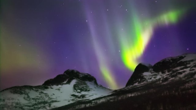bright aurora mountain pass