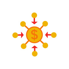 Arrow Money Logo Icon Design