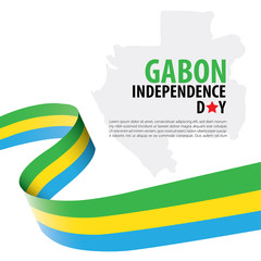 Gabon Independence Day Background Template