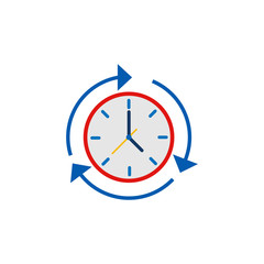 Transfer Time Service Logo Icon Design