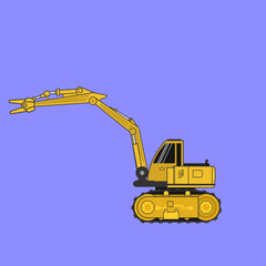 Construction car , Special machines for the Construction .vector 