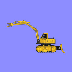 Construction car , Special machines for the Construction .vector 