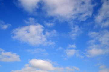 Obraz na płótnie Canvas 青空と綿のような雲