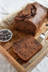 Schokoladen Bananen Brot 