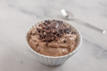 Schokoladen Bananen Eiscreme 