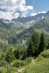 Teschingen-Alp mit Tschingelhörnern und Martinsloch, Elm