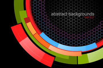 Colorful swirling shapes motion graphics vector abstract wallpaper backgrounds