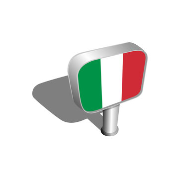 Italy flag sign