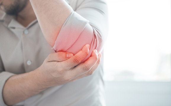 Man with Elbow pain.