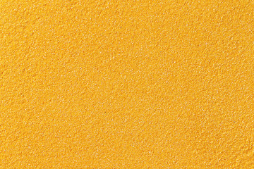 Macro top view image of polenta grains as isolated vegetarian food background.