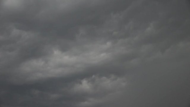 UK July 2018 - time lapse of dark grey thunder storm clouds rolling in.