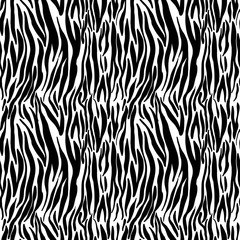 Materiał do szycia Vector illustration seamless pattern floral animal fur print background. Hand drawn style, texture wallpaper, fashion fabric, textile. Abstract skin pelage.
