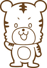 かわいいトラのイラスト素材