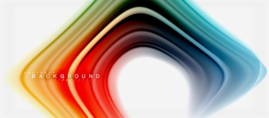 Rainbow fluid colors abstract background twisted liquid design, colorful marble or plastic wavy texture backdrop, multicolored template for business or technology presentation or web brochure cover