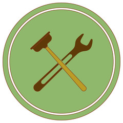 Plumbing work symbol icon