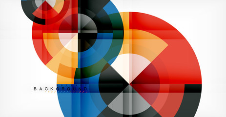 Obraz premium Vector circle abstract background