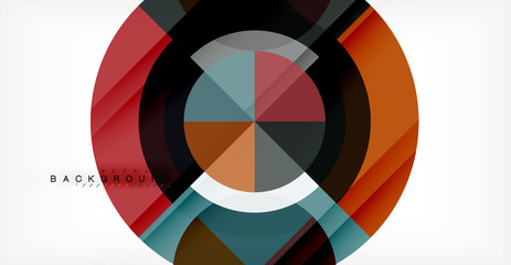 Naklejka na ściany i meble Vector circle abstract background