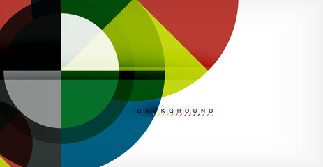 Vector circle abstract background