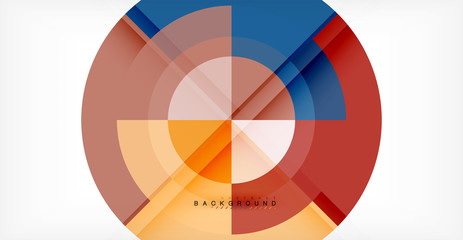 Fototapeta premium Vector circle abstract background