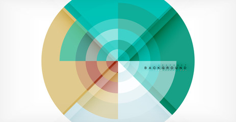 Fototapeta premium Wektorowy okręgu abstrakta tło