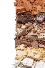 eyeshadow isolated on white background.