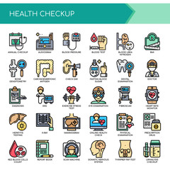 Health Checkup , Thin Line and Pixel Perfect Icons.