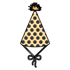 party celebration hat icon vector illustration design