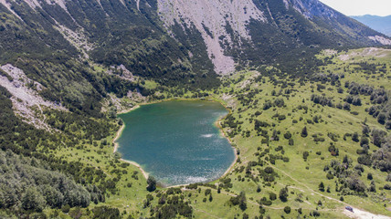 Šator Mountain (Šator planina) is in the Dinaric Alps, Bosnia and Herzegovina. Just below the peak, the Šator Lake (Šatorsko jezero) is positioned.