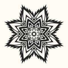 Abstract round symmetrical pattern.